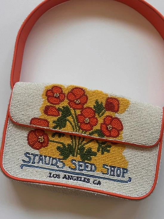 Staud California Poppy Beaded Bag - Picture 3 of 5